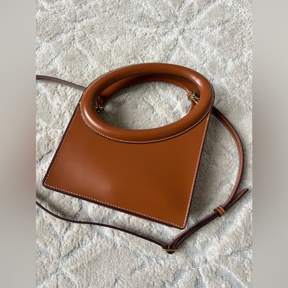!sold! STAUD Limone Cutout Leather Top-Handle Bag - Picture 2 of 8